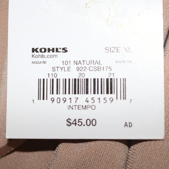 Intempo ladies nude top body suit top to belly area size XL - Picture 5 of 5